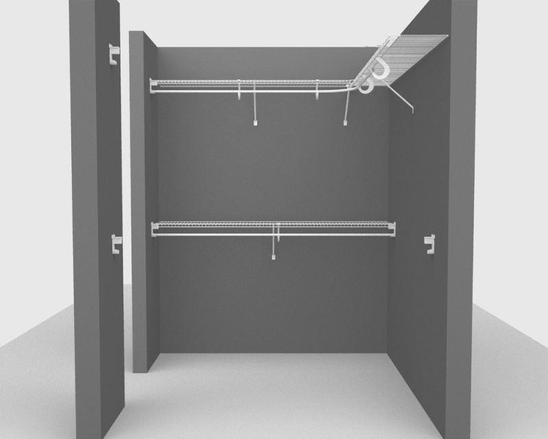 Fixed Mount Package 1 - All Purpose Shelving with SuperSlide up to 1.8m/ 6ft square